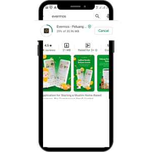 Cara install aplikasi evermos