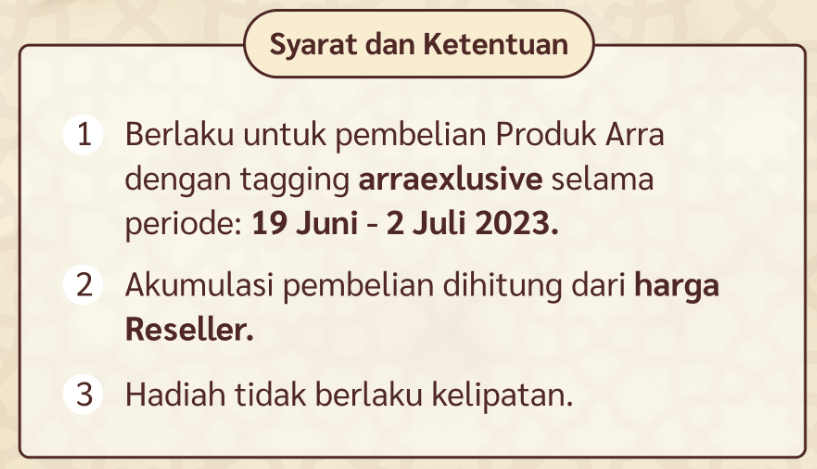 Zona Brand Eksklusif ARRA