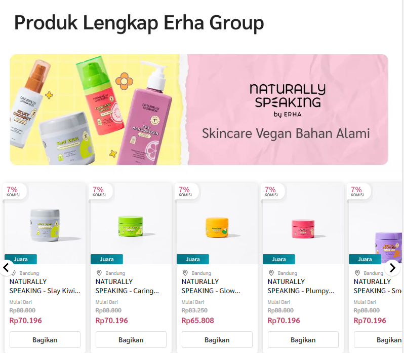 (Monet) ERHA - Exclusive Campaign Naturally Speaking & Dermies