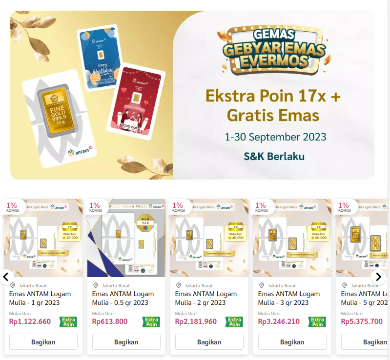 Special Project GEBYAR EMAS EVERMOS