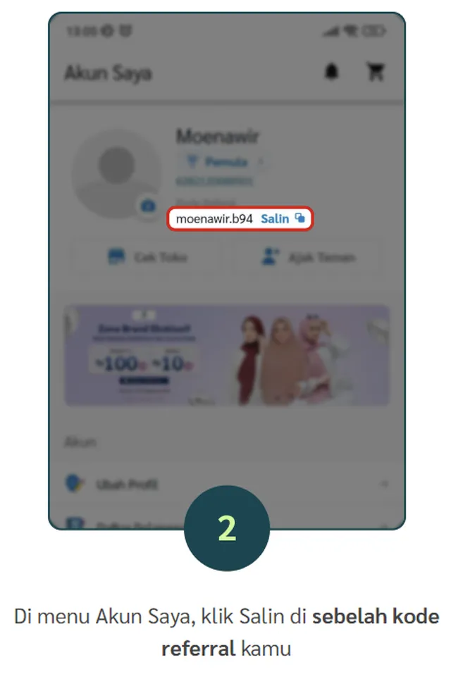 Cara Mendapatkan Kode Referral untuk Dapat Komisi di Evermos 2 kode referral KRS