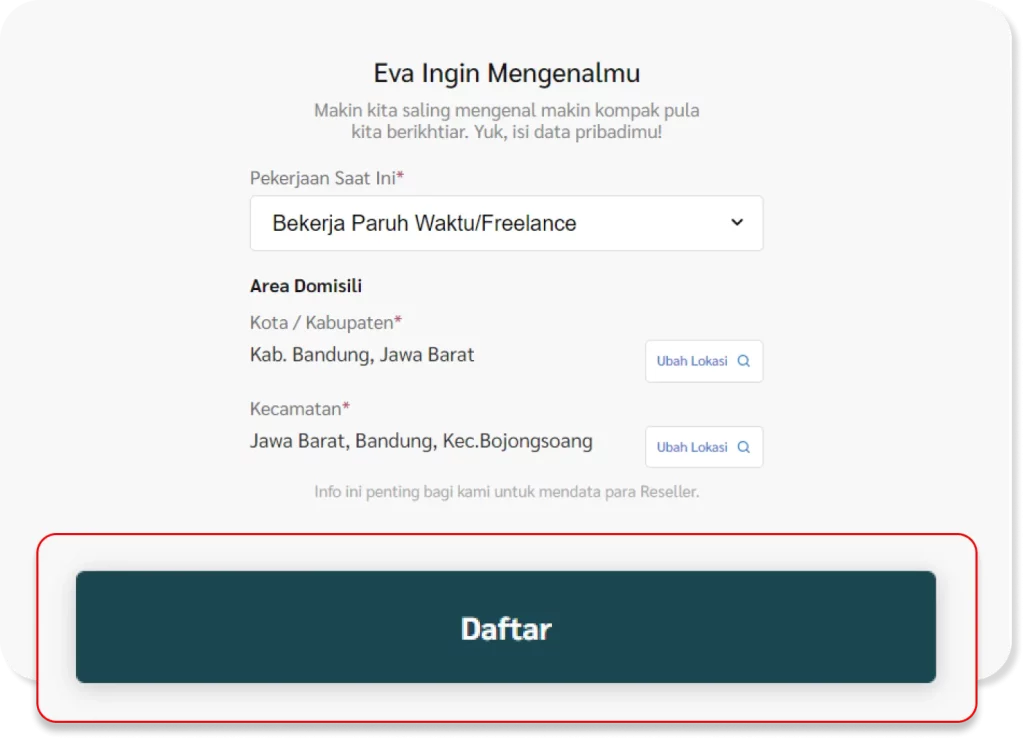 Cara Daftar Jadi Reseller Evermos