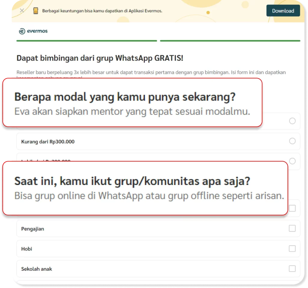 Cara Daftar Jadi Reseller Evermos