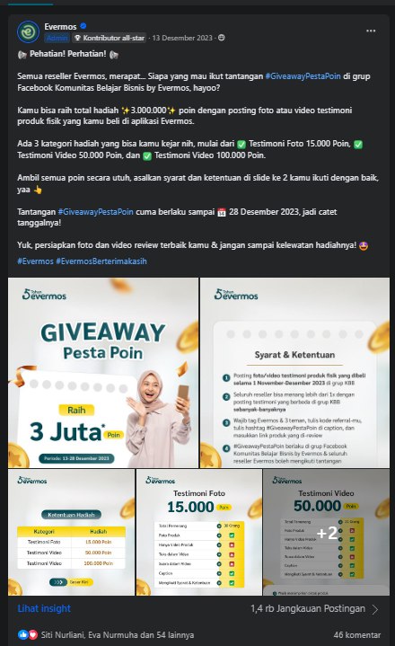 Evermos: Komunitas Belajar Bisnis #1 di Indonesia