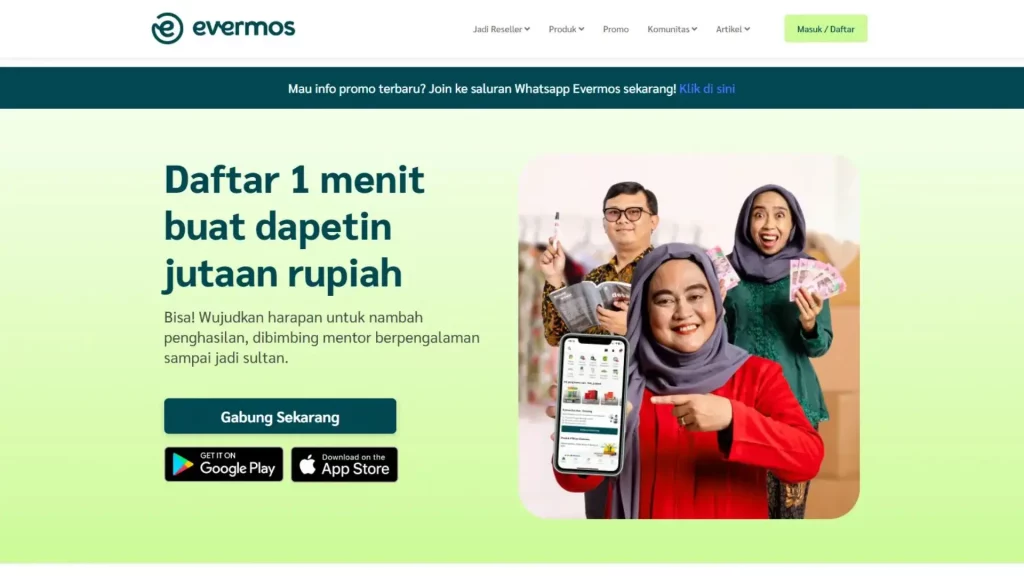 Cara Daftar Jadi Reseller Evermos