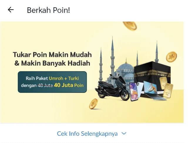 Nikmati Hadiah Melimpah dari Berkah Poin dengan Tukar Poin!