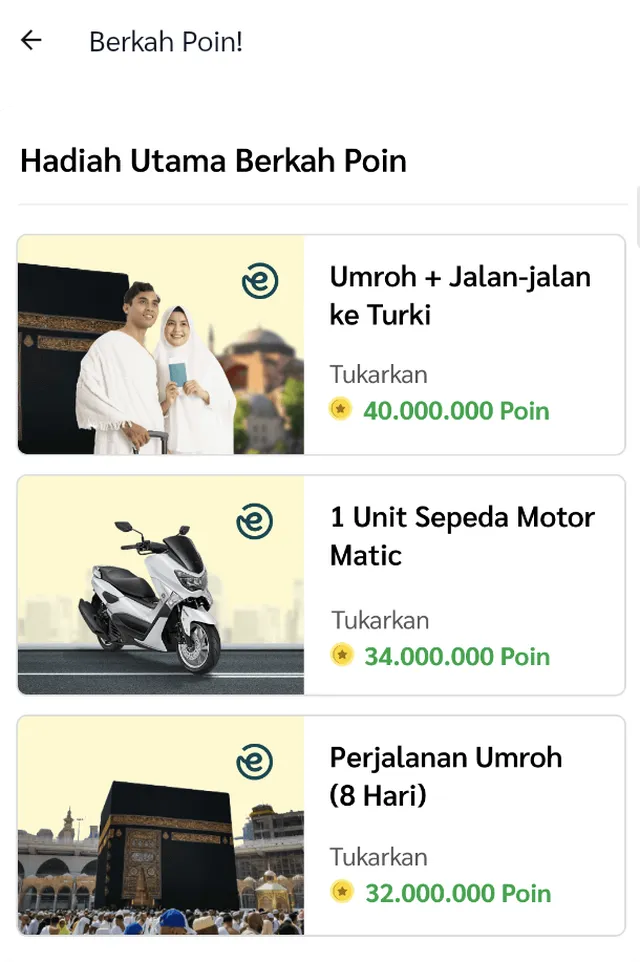 Nikmati Hadiah Melimpah dari Berkah Poin dengan Tukar Poin!
