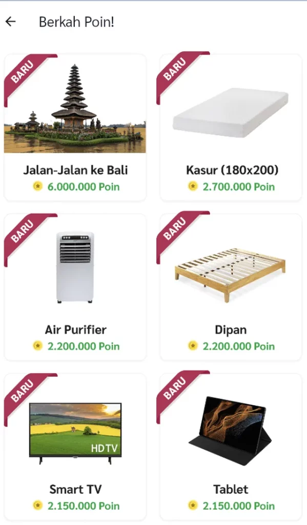Nikmati Hadiah Melimpah dari Berkah Poin dengan Tukar Poin!
