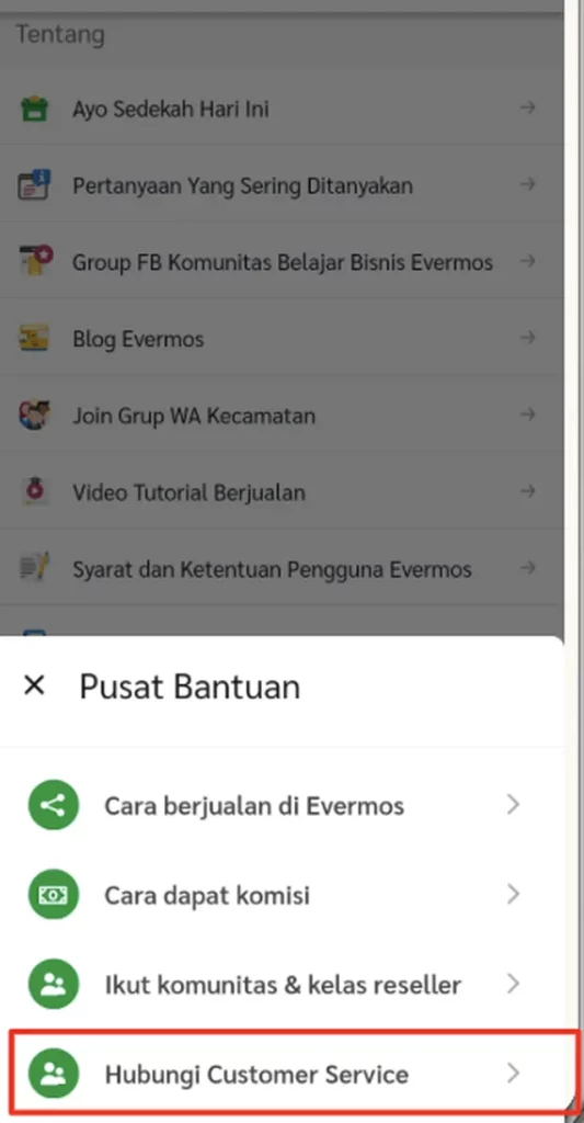 Punya Kendala? Hubungi CS Evermos dengan Tutorial Berikut!