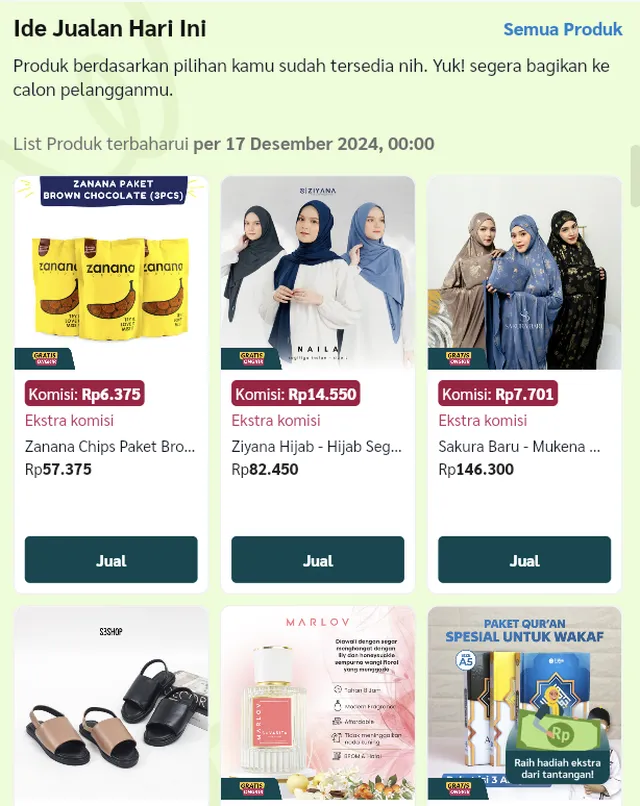 Tutorial Menggunakan Fitur Ide Jualan Hari Ini