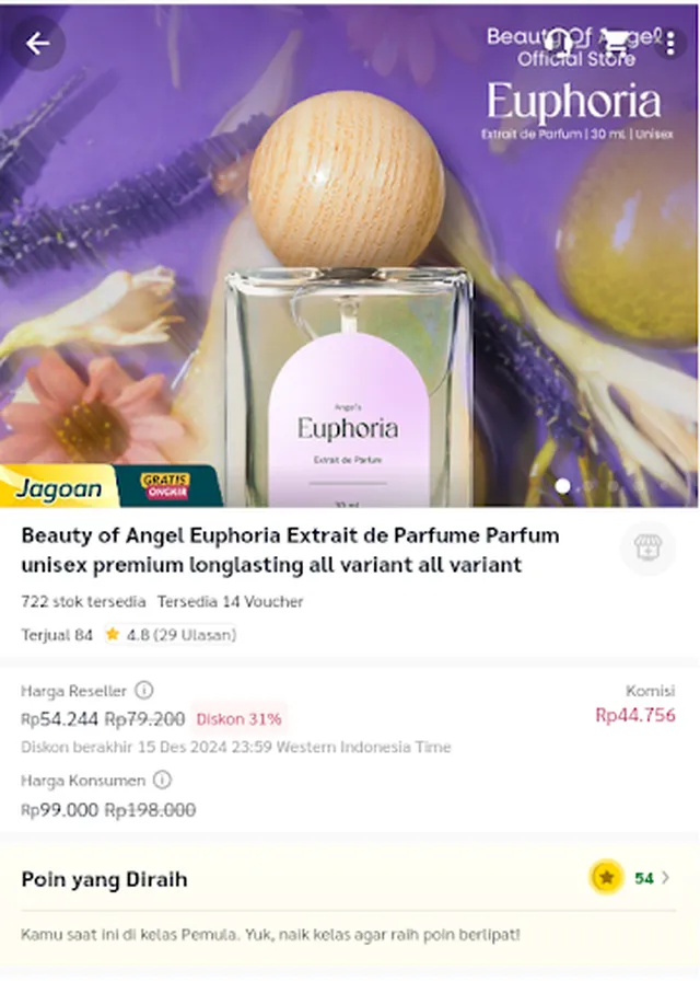 Ragam peringkat Kelas Reseller Evermos dan Keuntungannya