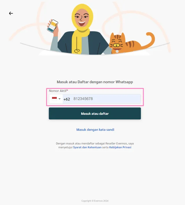 Cara Login Akun di Aplikasi Evermos 1 Cara Login Akun di Aplikasi Evermos