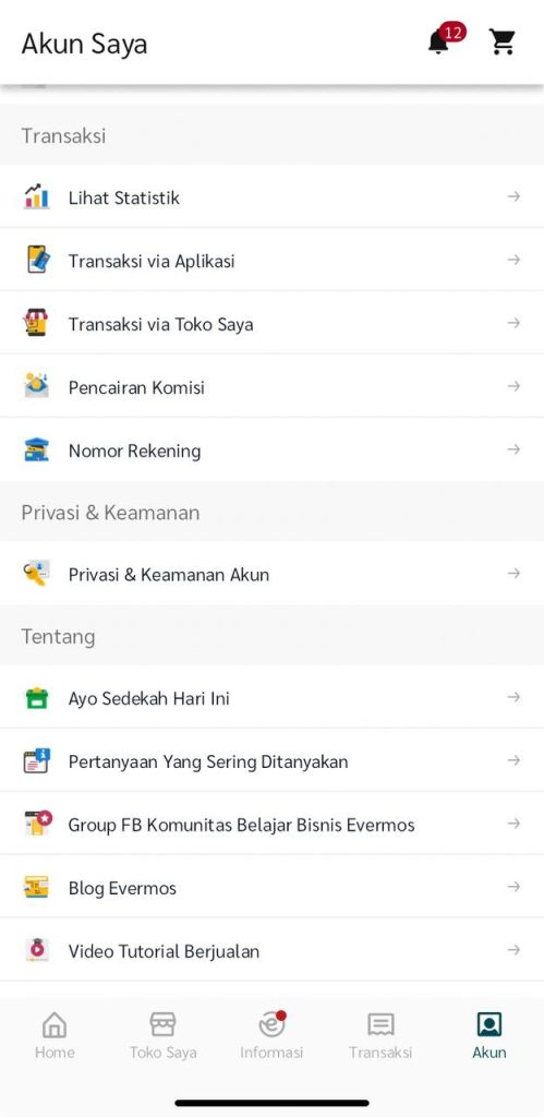 Begini Cara Menambahkan & Menghapus Nomor Rekening di Akun Evermosmu!
