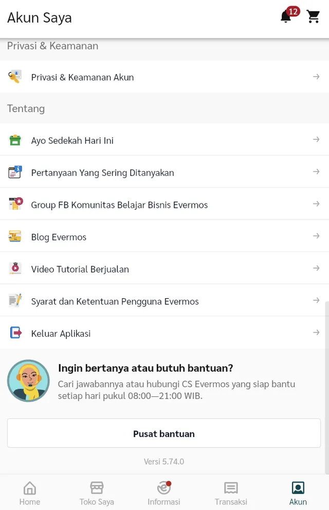 Cara Ganti Sandi Akun Evermos yang Lama ke Baru