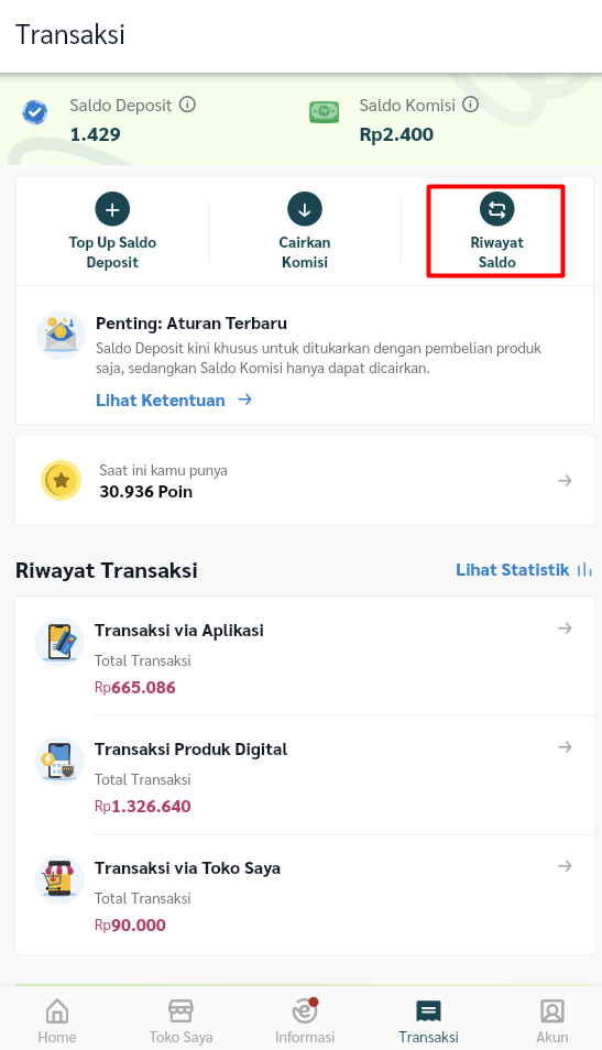 Jangan Lupa Top Up Saldo Deposit Agar Jualan Lancar! 