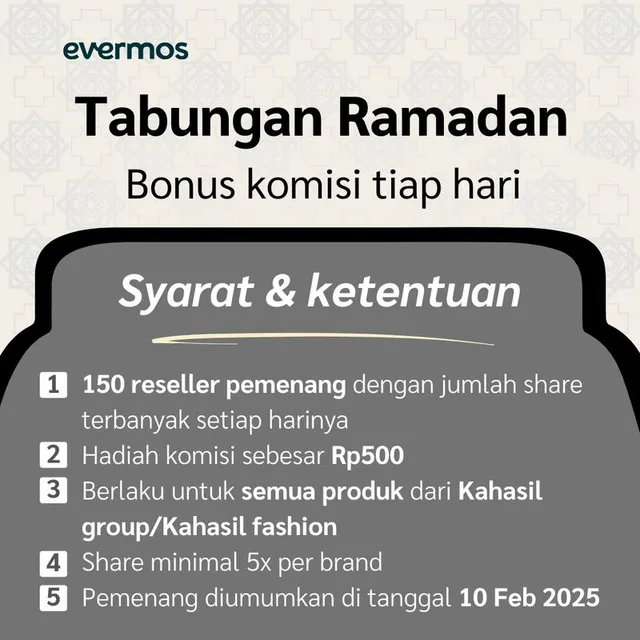 Tabungan Ramadan Evermos