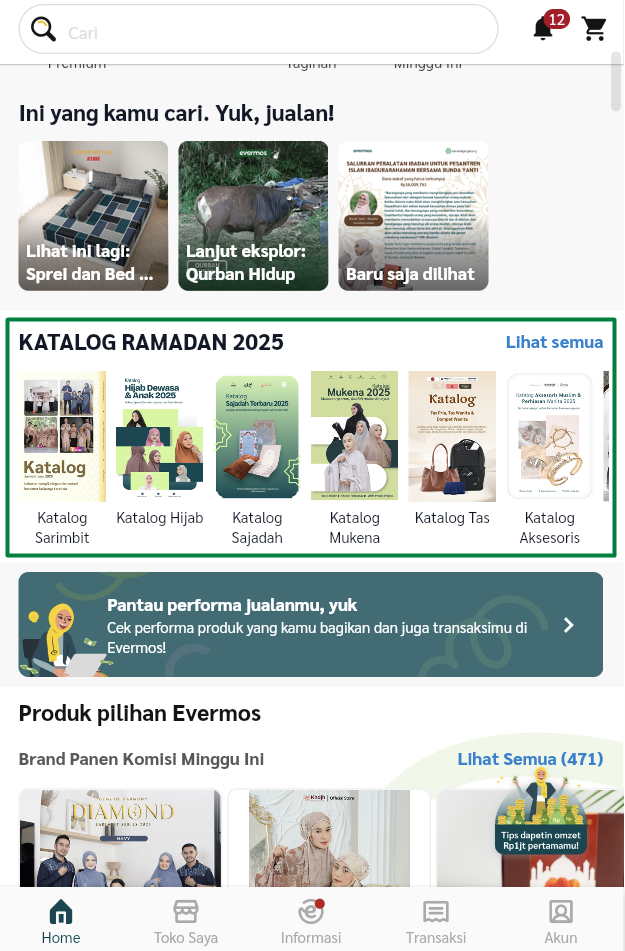 cara cari rekomendasi produk